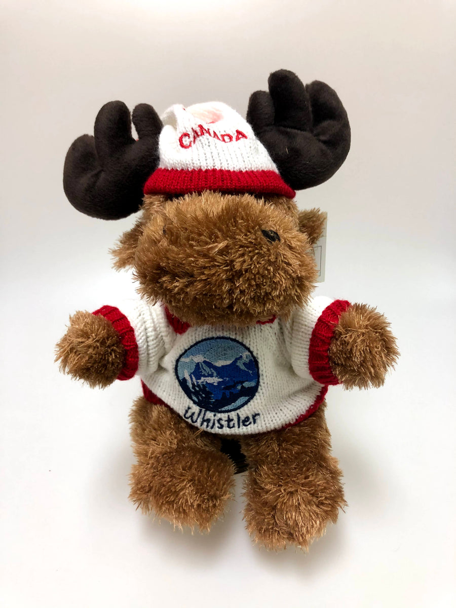 Plush Moose with Toque Carlbergs Gift Shop