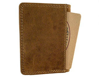 Small Leather Wallet with ID & Card Holder 3