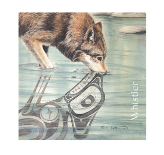 4x4  Wolf Tile Art Coaster