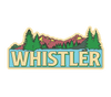 Whistler Mountain Range and  Trees  Bumper Sticker