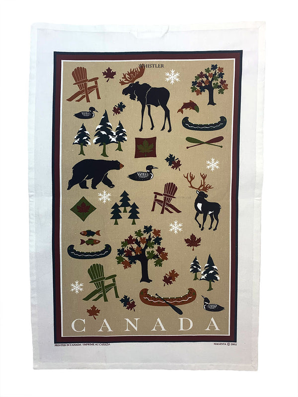 Canadiana Linen Tea Towel
