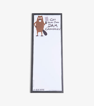 Bear with Wine and Baguette Magnetic Notepad