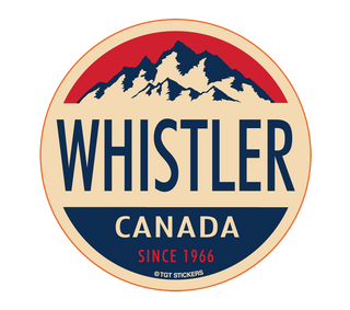 Whistler Canada Since 1966 Mountain Bumper Sticker