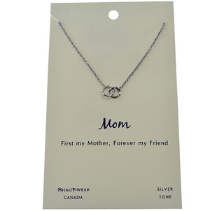 Infinity Loops Charmed Necklace for Moms