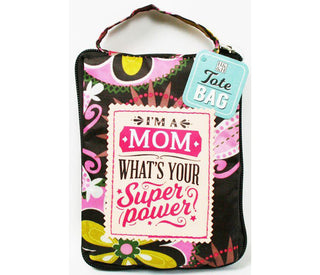 Foldable Floral Shopping Bag I'm A Mom