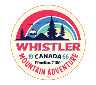 Whistler Mountain Adventure Gondola Bumper Sticker