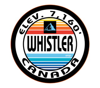 Round Whistler Bum[per Sticker