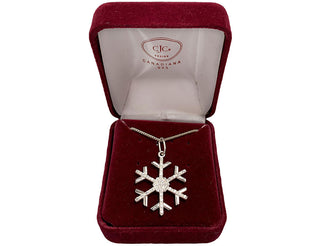 Necklace Snowflake Pendant Sterling Silver