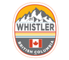 Whistler British Columbia  with Canada Flag Bumper Sticker