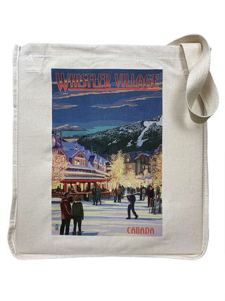 Whistler Village Nighttime in Winter Tote Bag