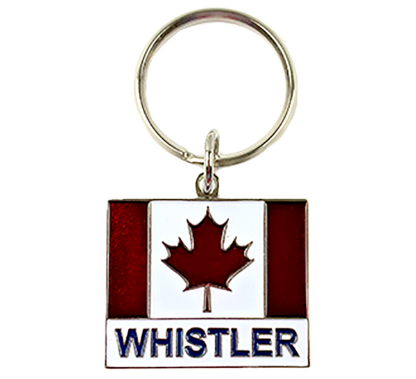 Canadian Flag Pendant Keychain
