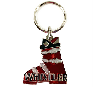 Ski Boot Pendant Keychain