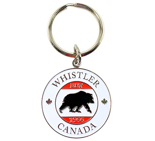 Black Bear Pendant Keychain