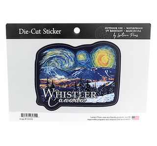Starry Night Whistler Version Die Cut Stickers