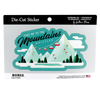 Retro Whistler Gondola Peak to Peak Die Cut Stickers
