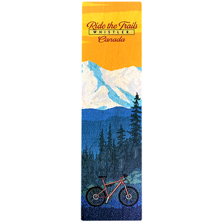 Bicycle in  Mountain Summit Backdrop Whistler Wooden Bookmark