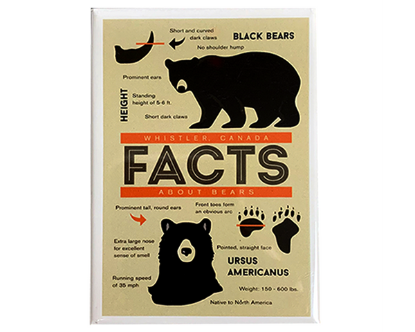 Bear Facts Whistler Magnet