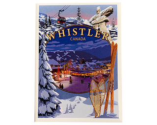 Whistler Village in Winter Magnet