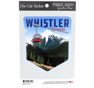 Mountain & Gondola Whistler Die Cut Stickers