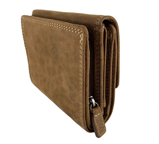 Leather Wallet with Flap Snap Closure 4.5