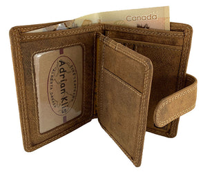 Leather Wallet with Front Snap 4.5