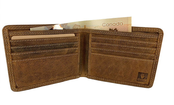 Leather Billfold Wallet with Card Holders
