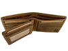 Leather Wallet with Double Bill Folder