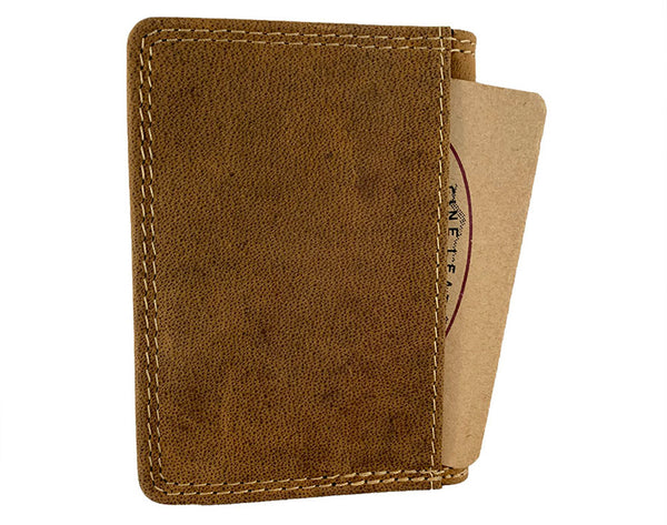 Small Leather Wallet with ID & Card Holder