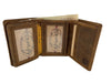 Leather Trifold Wallet with Double ID Holder