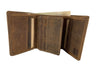 Leather Trifold Wallet with Double ID Holder