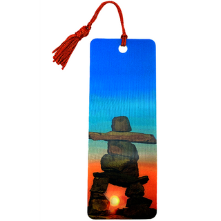 Inukshuk 3D Bookmark with Tassel 