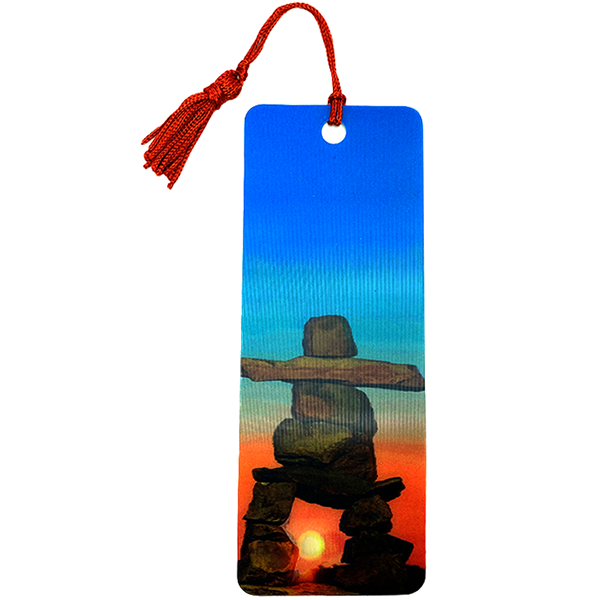 Inukshuk 3D Bookmark with Tassel 