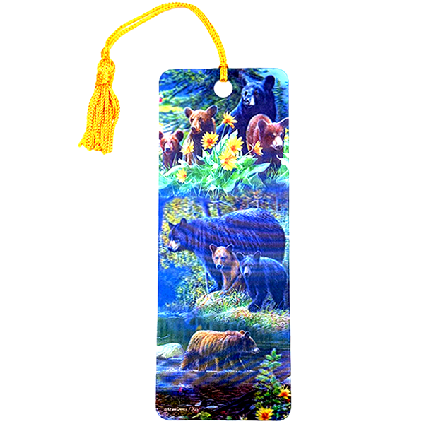 Assorted Bears 3D Bookmark with Tassel 