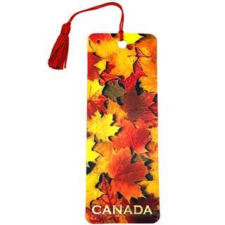 Fall Maple Leaves 3D Bookmark with Tassel 