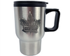 Travel Mug Maple Leaf Pewter Embellished 