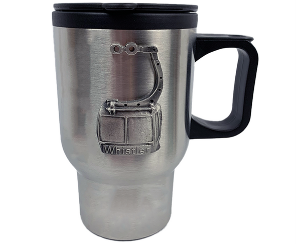 Travel Mug Inukshuk Pewter Embellished 