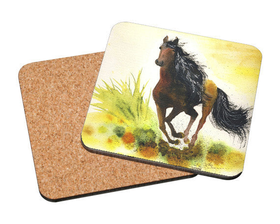 Galloping Horse Art Coaster