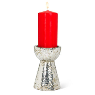Pillar Pedestal Silver Candle Holder