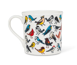Multi Color Birds All Over Mug