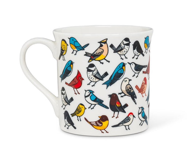 Multi Color Birds All Over Mug