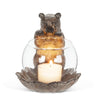 Bear  Peeking in Tea Light Holder