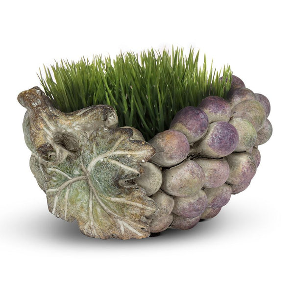 Bunch of Grapes with Leaf Planter