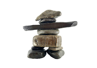 Natural Stone Inukshuk Figurine