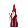 Geometric Santa Figurine  Holding a Silver Christmas Tree 
