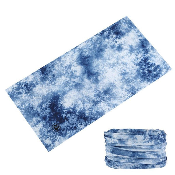Blue Tie Dye Multi-function infinity Bandana