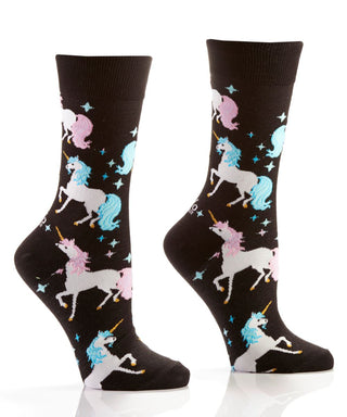 Unicorn Novelty Black Socks