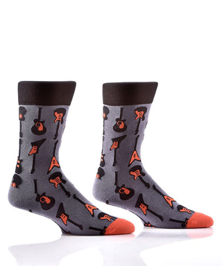 Electric Guitar Novelty Grey Socks