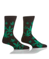 Marijuana Leaves Novelty Black Socks