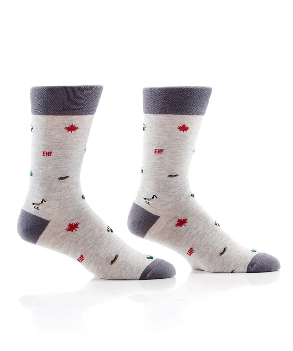 Canadian Icons Novelty Grey Socks