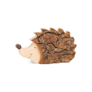Tree Bark Smiling Hedgehog Figurine 2